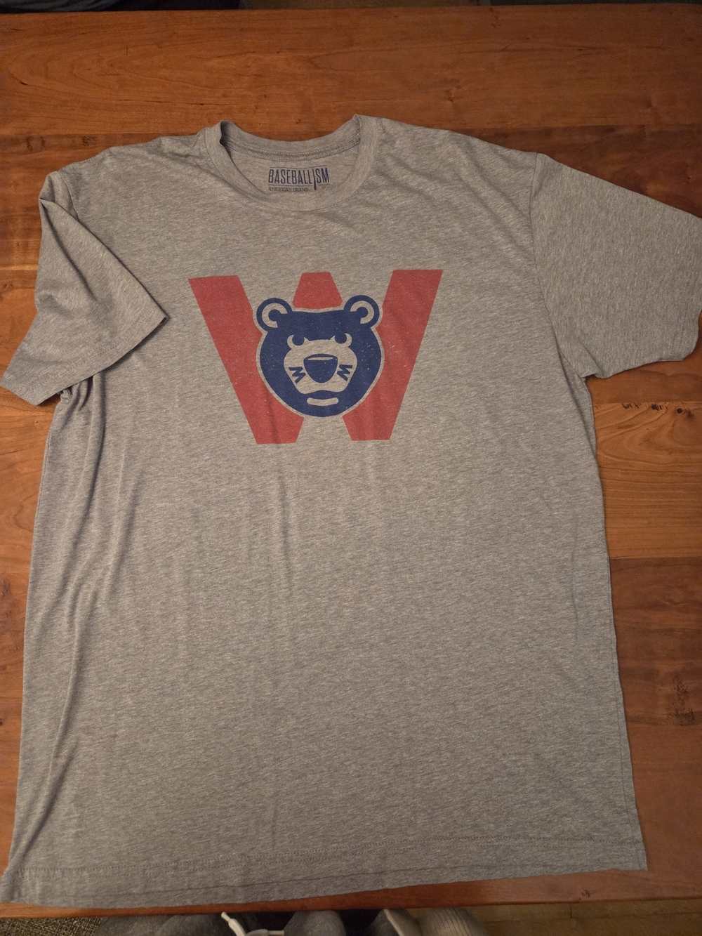 Men’s Heather Gray Cubs W Baseballism America's Brand T-shirt